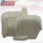 1999 to 2002 GMC Sierra Driver Top Upper Back & Bottom Leather Seat Covers Gray