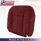 1995 to 1999 GMC Yukon Sierra Passenger Bottom Cloth Seat Cover Ruby Red
