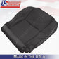 Fits 2006 2007 Lexus IS 350 Passenger Bottom Seat Cover-Perforated Leather-Black