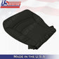 1997 -2004 Chevy Corvette Perforated Bottoms Leather Seat Cover Black