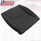 For 2008 Acura TL Driver & Passenger Bottom Replacement Perforated Leather Black