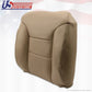 1995 to1999 Chevy Tahoe Passenger Upper top Lean Back Leather Seat Cover Tan