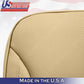 For Mercedes Benz GL350 GL450 BOTTOMS Perforated Leather Cover Tan 2007 To 2012
