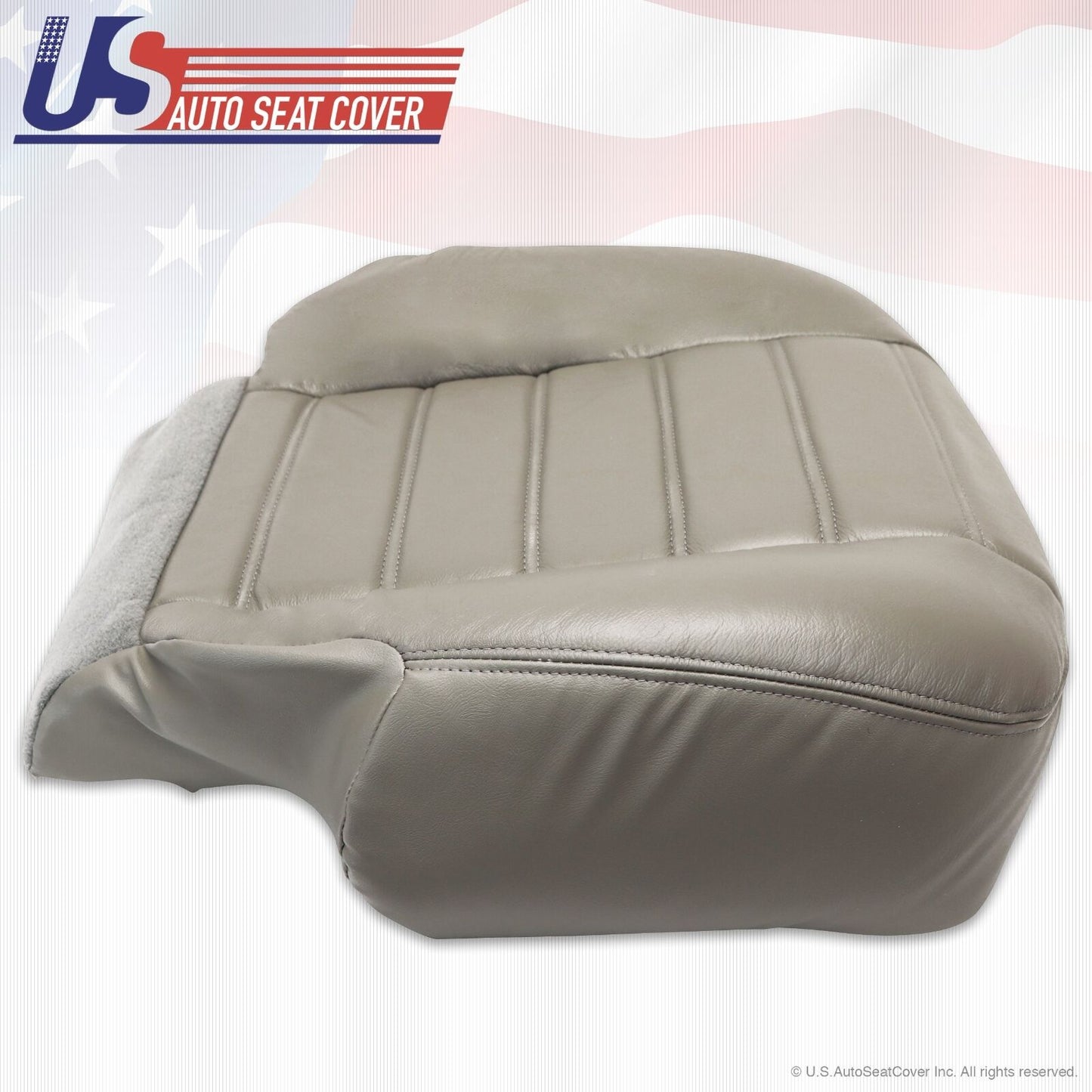 03 04 05 06 07 Hummer H2 Driver Side Bottom' Synthetic Leather Seat Cover Gray