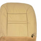 2000 2001 Ford Excursion Limited Driver Passenger Bottom Leather Seat Cover Tan