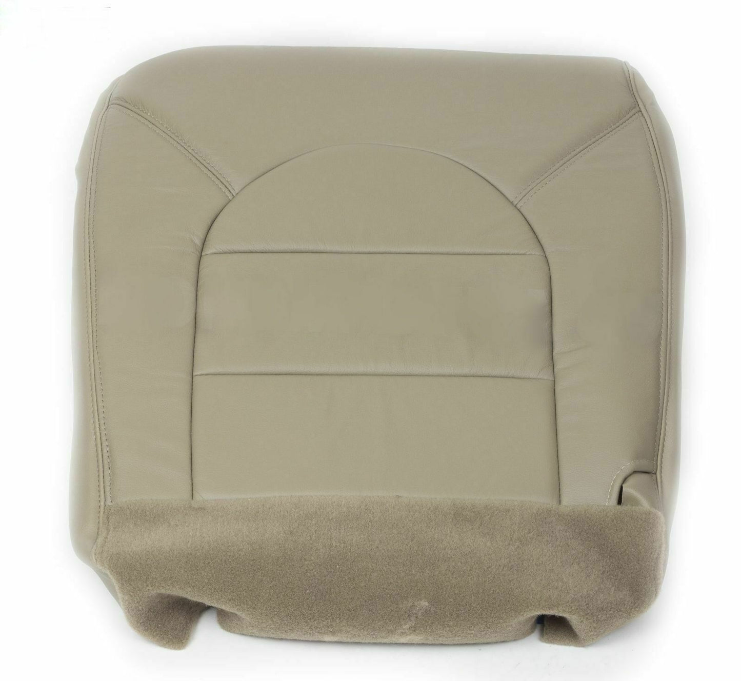 2000 Ford F250 F350 Diesel 4WD Driver Bottom Replacement Leather Seat Cover Tan