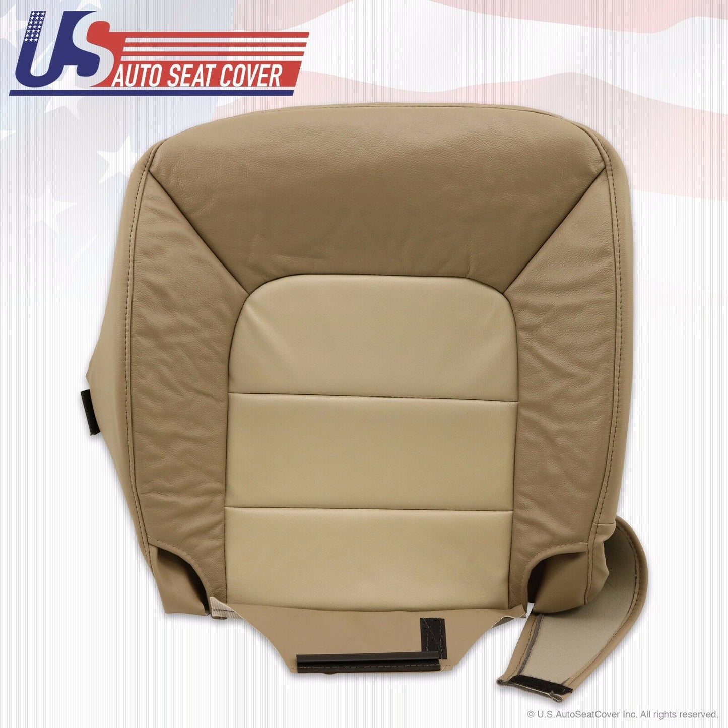 03 - 06 Ford Expedition Eddie Bauer Driver Bottom Leather Seat Cover 2Tone -Tan-