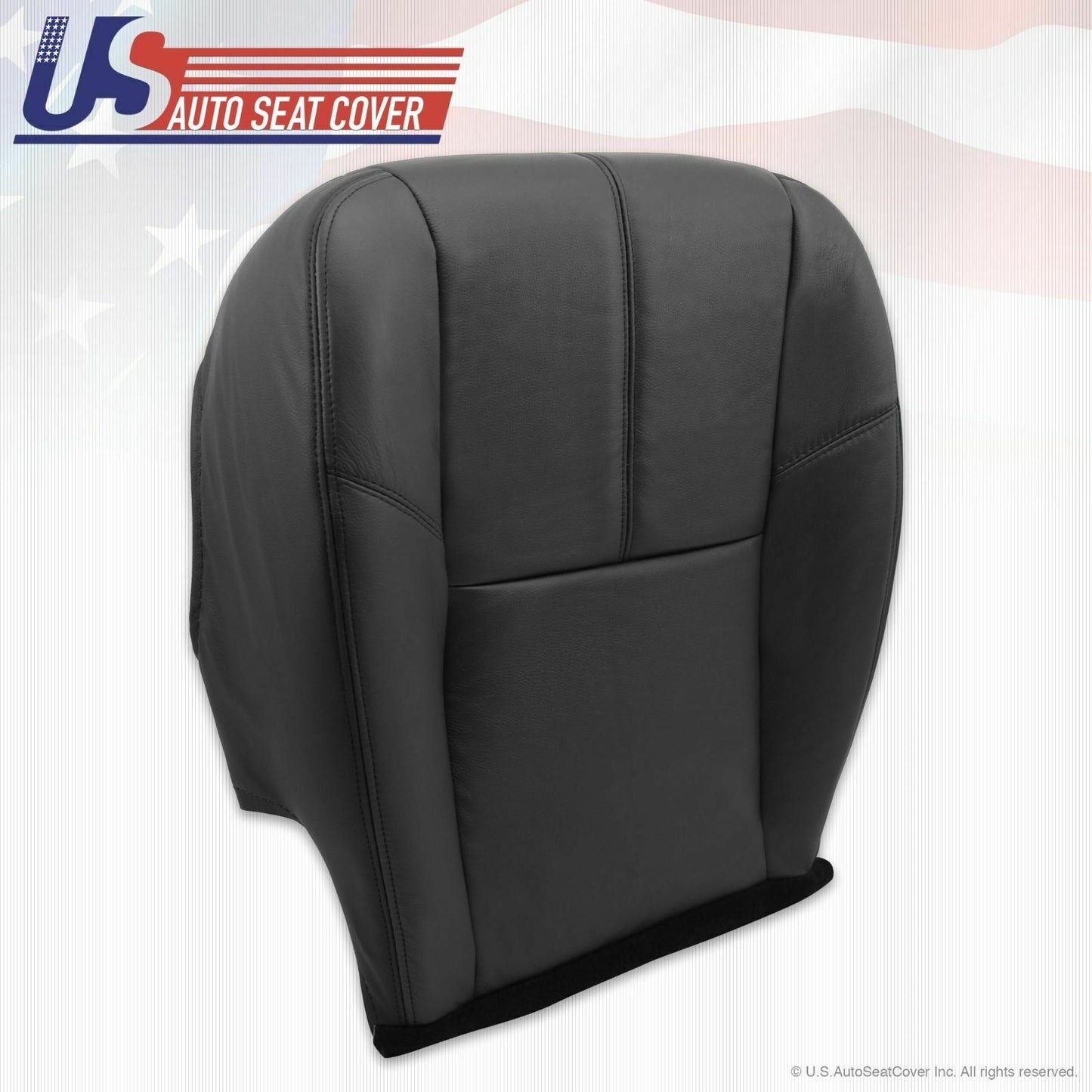 2007 - 13 Chevy Avalanche 1500 2500 HD Driver Bottom Leather Seat Cover Black