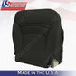 1997 -2004 Chevy Corvette Perforated Bottoms Leather Seat Cover Black