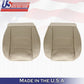 2005 to 2009 For Ford Mustang V6 Driver & Passenger Bottom Leather Covers in Tan