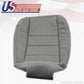 2002 to 2007 Ford F-350 Diesel Lariat Bottom Leather Seat Cover Gray Perforated
