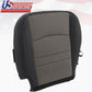 Driver & Passenger Bottom CLOTH Seat Covers 2tone Gray 2009 to 2012 Dodge Ram