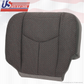2005 GMC SIerra 1500 1500HD Front Driver Side Bottom Dark Gray Cloth Seat Cover