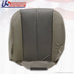 2002 GMC Yukon Denali Driver & Passenger Bottom Leather Seat Cover 2-Tone GRAY