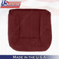 1995 to 1999 GMC Yukon Sierra Passenger Bottom Cloth Seat Cover Ruby Red