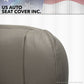2002 to 2007 Ford F-250 4WD Lariat Bottom Leather Seat Cover Gray Perforated