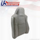 2002 - 2007 Ford F-250 Diesel 4X4 Driver Bottom & Back Leather Seat Covers Gray