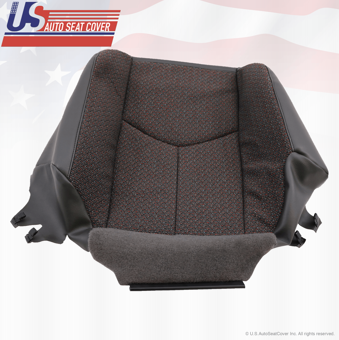 2003 Chevy Silverado 3500 Driver Bottom Replacement Cloth Seat Cover Dark Gray