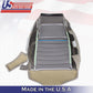 For 2012 2013 2014 Ford Mustang Driver Bottom Perforated Leather Seat Cover Tan