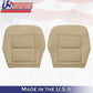 Fits 2010 to 2013 Mercedes Benz E350 Driver Passenger Bottom Leather Cover Tan