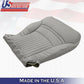 DRIVER & PASSENGER Bottoms Gray Leather Cover 1997-2004 Chevy Corvette SPORT