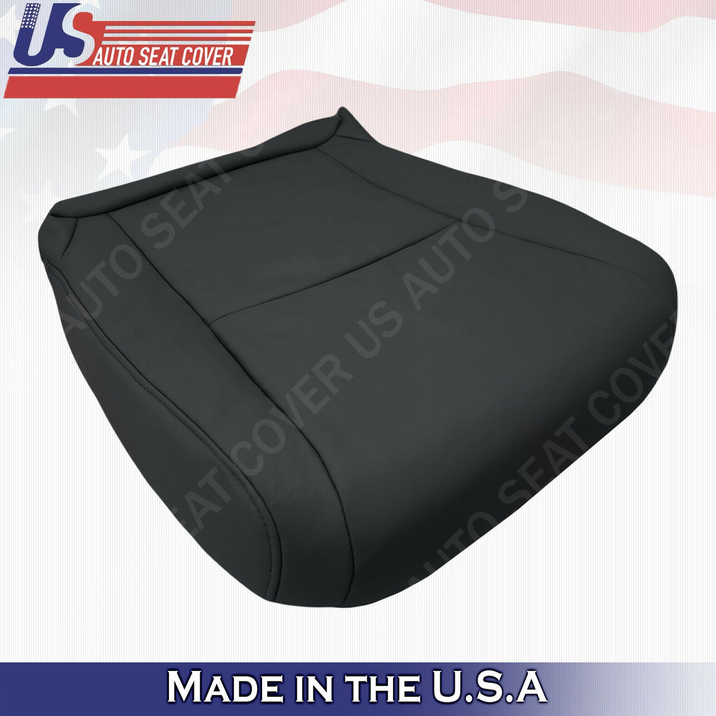 For Toyota Highlander 2008 to 2013 Driver & Passenger Bottom Leather Cover Black