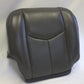 2003 To 2006 GMC Sierra Passenger Bottom Leather Seat Cover Dark Pewter