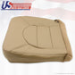 99 Ford F250 Lariat Driver & Passenger Bottom Replacement Leather Seat Cover Tan