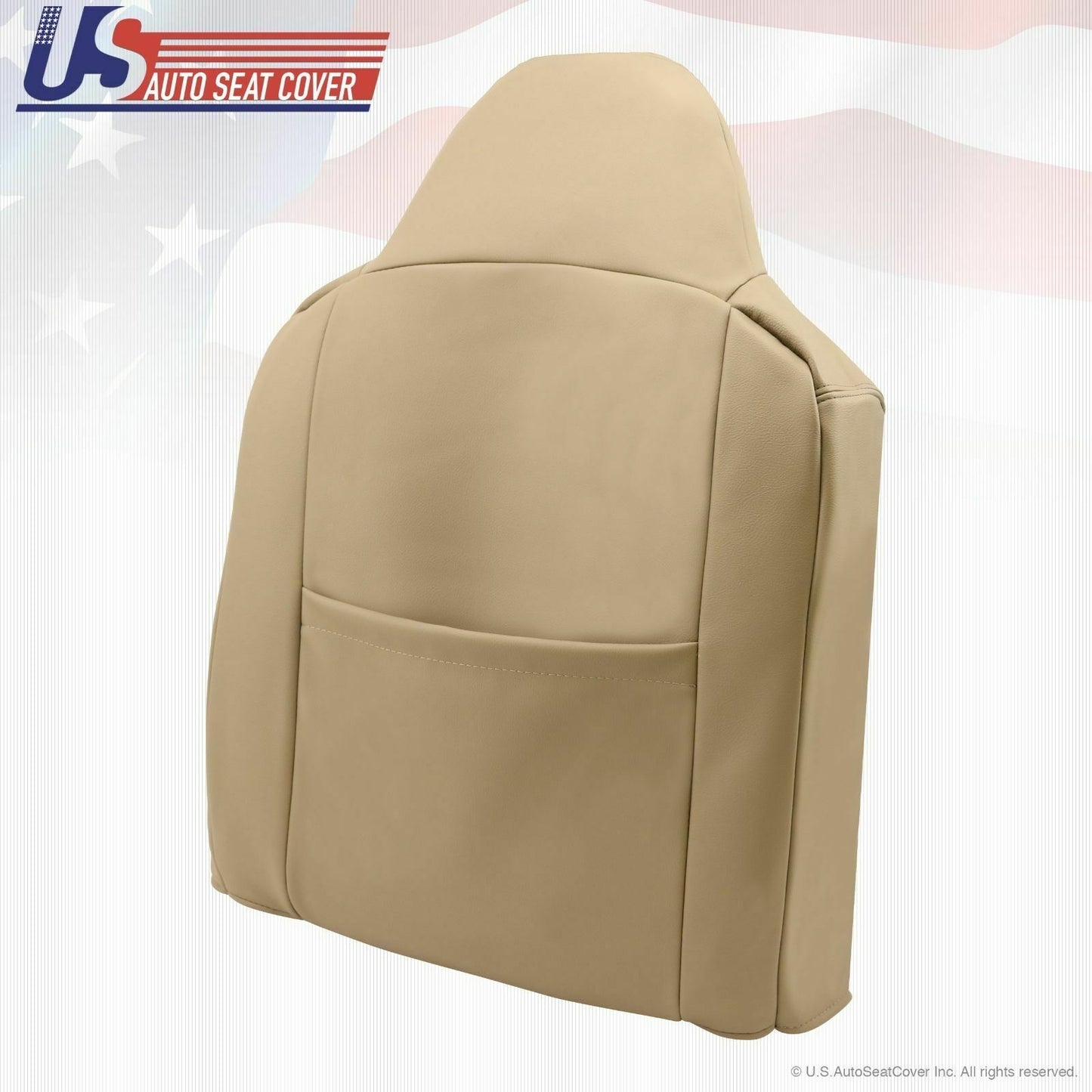 02 - 07 Ford F250 Front Driver Top Lean Back Replacement Leather Seat Cover Tan