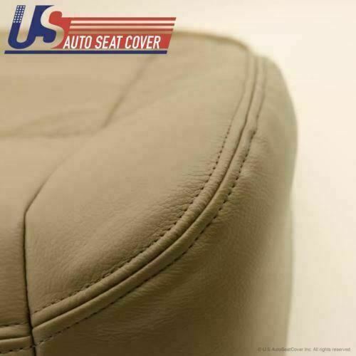 Fits 2002-2007 Ford F250 Driver Bottom Leather Seat Cover and Foam Parchment TAN