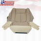 2015 2016 Ford F350 Lariat Driver Side Bottom Perforated Leather Seat Cover TAN