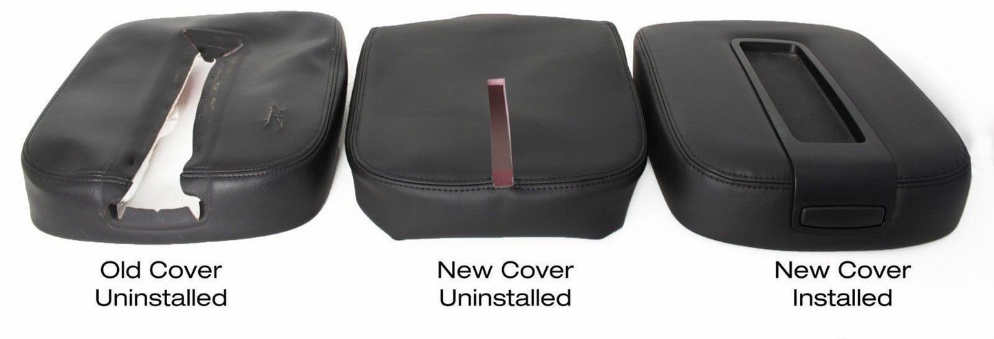 DIY Center Console Armrest Cover BLACK for 2007-2014 Chevy Tahoe LT LS LTZ Z71