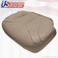 2002 GMC Sierra 3500 Passenger Side Bottom Leather Seat Cover Med Neutral Tan