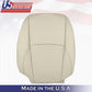 2009 Lexus ES350 Passenger Side Top Perforated Leather Seat Cover Light Tan