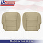 For 2013 2014 2015 2016 2017 2018 Acura RDX Bottoms Perforated Leather Cover Tan