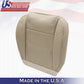 2005 to 2009 For Ford Mustang V6 Driver & Passenger Bottom Leather Covers in Tan
