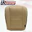 02 to 07 Ford F250 F350 Lariat Left & Right Front Bottom Leather Seat Covers TAN