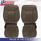 2009 to 2012 Fits For Ford F150 Platinum Front Seats Leather Covers Sienna Brown