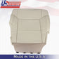 Fits 2014 to 2018 Toyota Tundra PASSENGER Bottom Leather Seat Cover Sand Beige