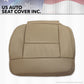 2004  Ford F150 Front Driver Side Bottom Leather Seat Cover Light Parchment Tan
