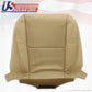 2007 2008 Cadillac Escalade Driver and  Passenger Seat Bottom Leather Covers Tan