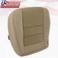 2005 Ford F250 F350 Lariat Replacement Cloth Seat Cover Tan - Driver Bottom
