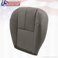 2007 to 2014 Chevy 2500 HD WT Work Truck Driver Bottom Vinyl Seat Cover Med Gray