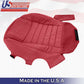 2005 2006 2007 2008 2009 Driver Bottom RED Leather Seat Cover For: FORD MUSTANG