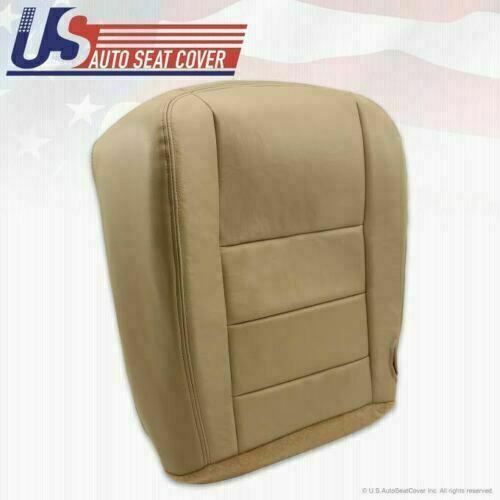 Fits 2002-2007 Ford F250 Driver Bottom Leather Seat Cover and Foam Parchment TAN