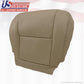 For: 2005 2006 2007 Toyota Tundra / Sequoia Driver Bottom Leather Seat Cover Tan