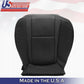 2010 To 2014 Ford F150 Raptor SVT Driver Side Bottom Leather Seat Cover Black