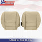 Driver Passenger Bottom Perforated Leather Cover Tan For Acura MDX 2007 to 2012