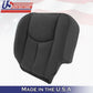 Chevy Avalanche 1500 2500 LT DRIVER Bottom Leather/Cloth Cover DK Gray 2003 2004